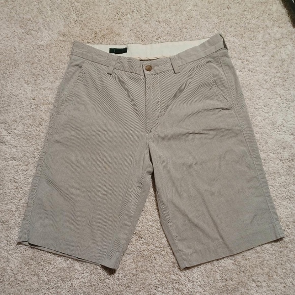J CREW Mens Pin-Stripe Lightweight Cotton 11" Shorts - Picture 1 of 5